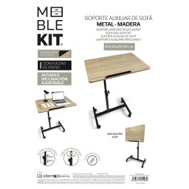 Inde Soporte Auxiliar Sofa Ajustable con Rueda para Muebles 60 x 40 x 59-89 cm (3 Unidades)