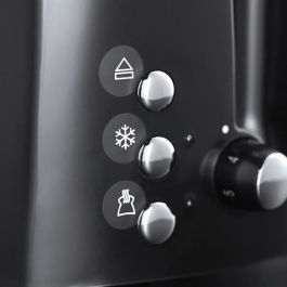 Russell Hobbs 22601-56 Tostador Textures Plus, Negro Mate/Alto Brillo, Ranuras Extra Largas, Función Pan Congelado, Ajuste de Tueste Russell Hobbs 22601-56 Tostador Textures Plus, Negro Mate/Alto Brillo, Ranuras Extra Largas, Función Pan Congelado, Ajuste de Tueste