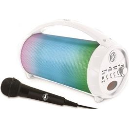 Altavoz inalámbrico con efectos luminosos y doble disco. microfono con cable extraíble. 30x16x17cm Precio: 37.50000056. SKU: S2429418