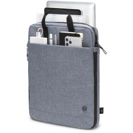 DICOTA MOTION 13 Eco Tote Bag para Portátiles 13-15.6" Azul Denim, Poliéster PET Reciclado con Compartimento para Tableta