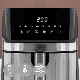 Freidora de Aire InnovaGoods Fryinn Pro 5500 Negro 1700 W 5,5 L Acero Inoxidable Freidora de Aire InnovaGoods Fryinn Pro 5500 Negro 1700 W 5,5 L Acero Inoxidable