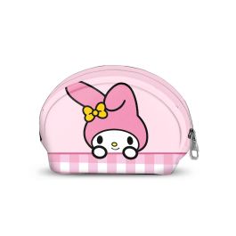 Sanrio My Melody Monedero ovalado casual rosa de poliéster con cremallera y forro interior - 4,5x9x12 cm Precio: 6.50000021. SKU: B15P3XMBL7