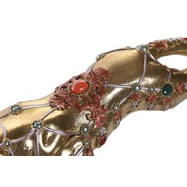DKD Home Decor Figura Pantera Resina Dorado 39 x 10 x 11 cm