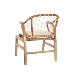 Silla Balines DKD Home Decor Natural Blanco 65 x 79 x 57 cm