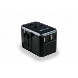 Verbatim Uta-04 Adaptador Universal De Viaje Con 1 Puerto Usb-C - 3 Puerto Usb-A - 1 Puerto Usb-C
