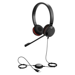 Jabra Evolve 30 II MS Stereo Auriculares Alámbricos para Oficina/Centro de Llamadas USB/3.5mm