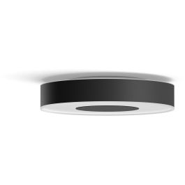 Philips Hue 915005997301 Plafón Infuse White & Color Ambiance, Luz de Techo Inteligente LED Regulable, Bluetooth, 2350lm, Negro