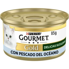 Purina Gourmet Gold Delicias Suculentas - Alimento Húmedo para Gatos con Pescado del Océano en Lata de 85g - Pack de 24 Unidades Precio: 21.5000005. SKU: B1HP42XPQ8