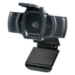 Conceptronic AMDIS06B Webcam USB 2.0 Full HD 1080P/30Hz, 72° Ángulo de Visión, Autoenfoque, Micrófono Integrado, Plug and Play
