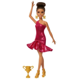 Barbie Muñeca Bailarina de Salón Morena con Trofeo y Accesorios JFR09 Precio: 27.50000033. SKU: B1JA9EH5ED