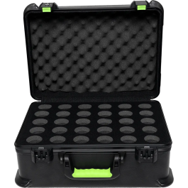 SBG Estuche de Transporte de Polietileno para 30 Micrófonos con Cierre TSA
