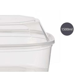 Fiambrera Plastico Rectangular 1500Ml Leknes 18X10CM (8 Unidades) Fiambrera Plastico Rectangular 1500Ml Leknes 18X10CM (8 Unidades)