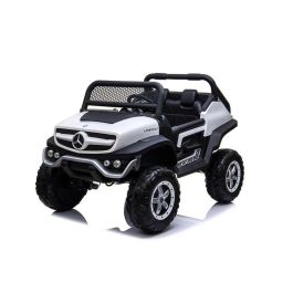 Coche mercedes unimog white bateria 12v 128 x 86 x 84cm runruntoys