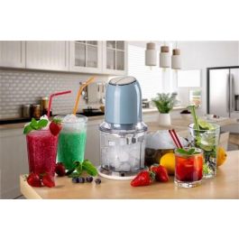 Ariete 438/05 Picadora Vintage Azul 400W 4 Cuchillas Acero Inoxidable 2 Velocidades