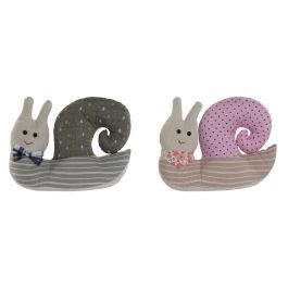 DKD Home Decor Sujetapuertas Shabby Gris Rosa Poliester 28 x 9 x 21 cm (2 Unidades) Precio: 15.94999978. SKU: B18W96FLTT