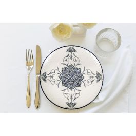 La Mediterranea Plato Postre Ø20 cm Rosetta Monaco Brillo