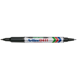 Artline EK-041T Rotulador Marcador Permanente Negro Doble Punta 0,4 mm y 1 mm
