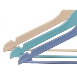 Set 3 Perchas Plastico 3 Colores Surtido Kipit 42X22CM (24 Unidades) Set 3 Perchas Plastico 3 Colores Surtido Kipit 42X22CM (24 Unidades)