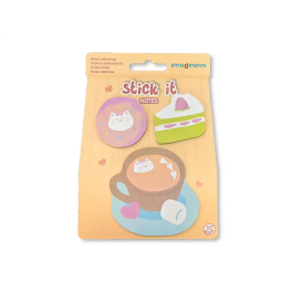 Imaginovo Bloc Notas Adhesivas Foodies Café 20 Hojas Tamaños Surtidos