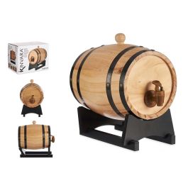Barril de Vino 3 L Kinvara - Madera Pino, 21x22x29 cm (2 Unidades)