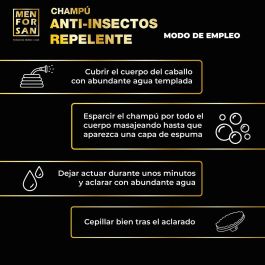Champú para Caballos Menforsan herbal 1 L Repelente de insectos Champú para Caballos Menforsan herbal 1 L Repelente de insectos