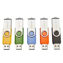 Intenso 3503571 Memoria USB 2.0 Basic Line 16GB, Pack de 10 unidades, colores variados y giro metálico protector Precio: 37.50000056. SKU: B175X4NQKX