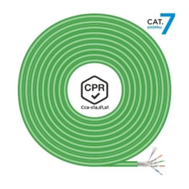 AISENS - Cable de Red RJ45 LSZH CPR Cca CAT.7 600 MHZ S/FTP AWG23, VERDE, 305M