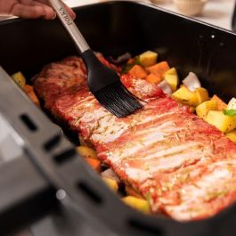 Cecotec Cecofry Dual 9000 Freidora de Aire Caliente 9L Doble Cubeta 2850W PerfectCook Digital Negro Acero Inoxidable