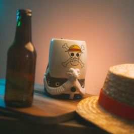 ERIK Jarra One Piece Going Merry 750ml Dolomita Pintada a Mano Decoración Relieve