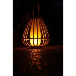 Marta Lámpara Solar Decorativa de Bambú con Luz de Llama Realista, Recargable USB para Interior y Exterior - Beige Marta Lámpara Solar Decorativa de Bambú con Luz de Llama Realista, Recargable USB para Interior y Exterior - Beige