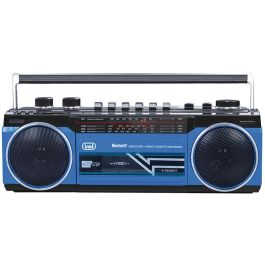 Trevi RR 501 BT Radio Personal Analógica con Reproductor de Cassette, USB, MP3, SD, FM/MW/SO, Altavoces, Negro y Azul Precio: 47.59000059. SKU: B18ZZMDKJA