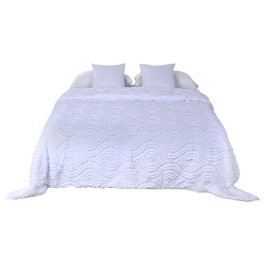 Colcha Boho DKD Home Decor Blanco 260 x 240 cm Colcha Boho DKD Home Decor Blanco 260 x 240 cm