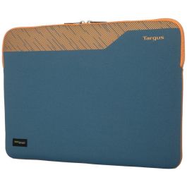 Targus Pulse II EcoSmart Funda para Portátil 16" Neopreno Ecológica Azul Naranja, Cierre Cremallera, Resistente a Salpicaduras y Arañazos