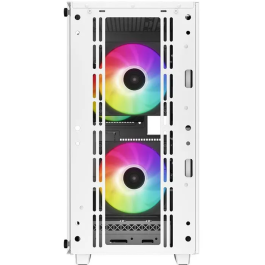 Deepcool CC360 Caja Gaming Micro-ATX Blanca con Ventana de Cristal Templado y 3 Ventiladores ARGB