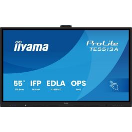 Iiyama TE5513A-B1AG Pantalla Interactiva 55" UHD IPS Android 14 8/128GB con Wifi 6 y Sonido 2x 20W Subwoofer, 450cd/m2, Antiglare