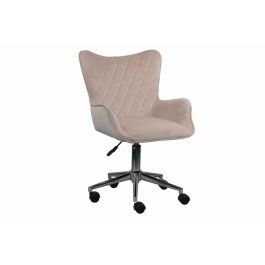 DKD Home Decor Silla Loft Ajustable Desmontable Crema Plateado Poliester Metal Altura Asiento 42-52 cm Precio: 102.50000024. SKU: B1D6VD3P88