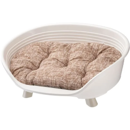 Ferplast Cesta TRONO 6 con cojín relax - Blanco