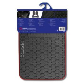 Sparco Alfombra F500 SPCF500RD Negro-Rojo Pvc 3 Piezas Universal
