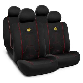 Momo MOMLSC021BR Set Completo Cubre Asientos Coche 11 Piezas Negro y Rojo Universal Airbag Precio: 45.8900002. SKU: B18EFEXGV3