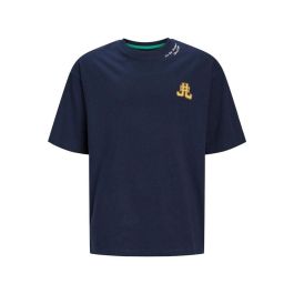 Camiseta de Manga Corta Infantil Jack & Jones Jorcole Back Print Tee Ss Azul marino