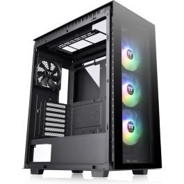 Thermaltake Divider 500 TG ARGB Black – Torre Midi PC ATX/micro ATX/Mini-ITX con ventana templada y filtro anti-polvo