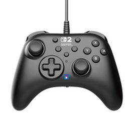 Hori Horipad Mando con Cable para Nintendo Switch y Switch 2, Botón C y Botones Traseros Programables, Negro