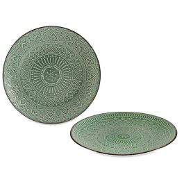 Plato Relieve Llano Verde 27Cm Vessia (24 Unidades) Precio: 126.98999973. SKU: B1HL2FSATC