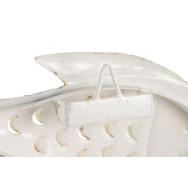 DKD Home Decor Decoracion Pared Mediterraneo Blanco Multicolor Hierro 7 x 33 x 37 cm (2 Unidades)