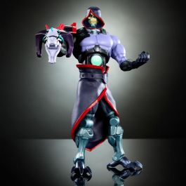 Mattel Masters of the Universe Revolution Skeletor Figura Articulada 17cm con Cabeza Extra, Corona y Brazo Havoc Tecnológico