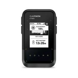 Garmin eTrex Solar GPS de Mano con Carga Solar, Negro/Gris