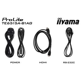 Iiyama Monitor Interactivo 65" TE6515A-B1AG, Android 14, UHD IPS, Pantalla Táctil 4K para Colaboración Empresarial y Aulas