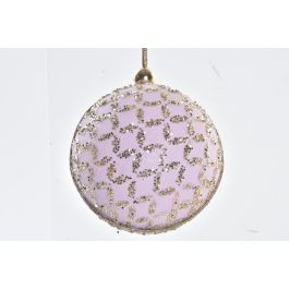 DKD Home Decor Decoración Colgante Navidad Moderna PVC Purpurina Colores Surtidos 8x15x8 cm Pack 24 Unidades