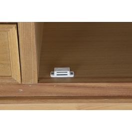 DKD Home Decor Vitrina Romántica de Abeto y MDF Natural con 4 Cajones, 2 Puertas y 3 Estantes 124,5x39x201,8 cm