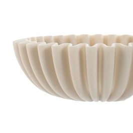 Centro Mesa Scandi DKD Home Decor Beige Blanco 20 x 6.5 x 20 cm (2 Unidades)